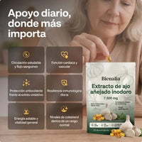Extracto de Ajo Añejado – Cápsulas Blandas de 7500mg Sin Olor