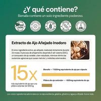 Extracto de Ajo Añejado – Cápsulas Blandas de 7500mg Sin Olor